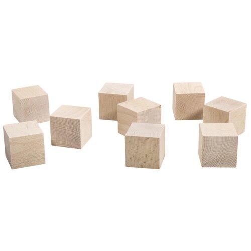 RAYHER Lesene kocke, natur, 4.5x4.5x4.5cm, set 9, (20546763) Cene