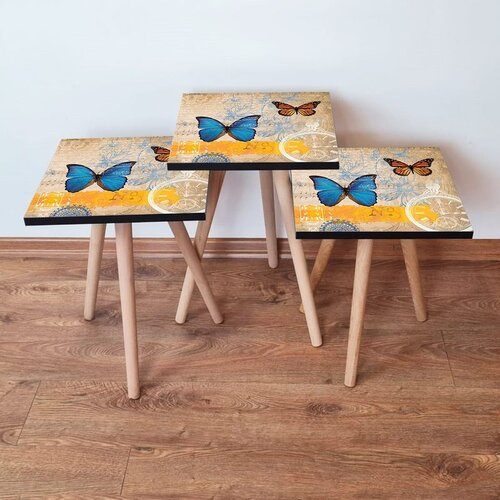 Hanah home Set 3 stočića 3Shp58 Multicolor Cene
