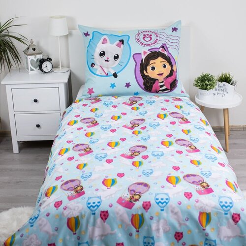 Jerry Fabrics Pamučna dječja posteljina za krevet za jednu osobu 140x200 cm Gabby&amp;#039;s Dollhouse &amp;quot;Balloon&amp;quot; &amp;ndash; Slike