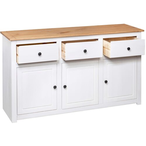  Komoda od borovine bijela 135 x 40 x 80 cm asortiman Panama Slike