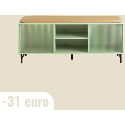 SoBuy predsoba klop za čevlje s sedežem v zeleni barvi v obalnem slogu, (20814953) Slike