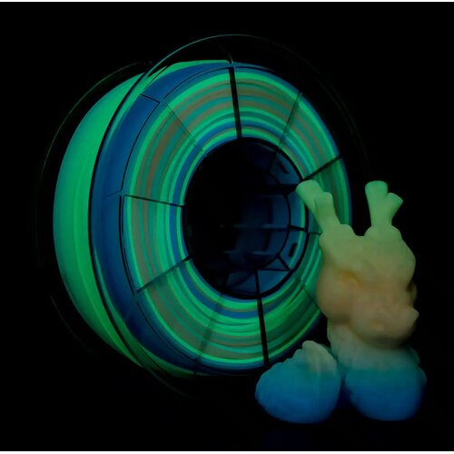 Ziro glow in dark pla filament 1.75 mm - rainbow Cene