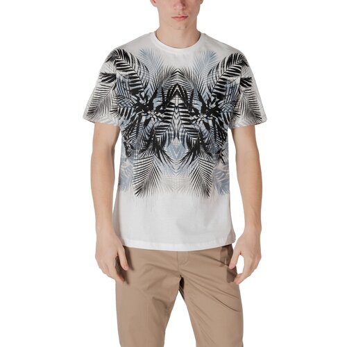 Antony Morato Polo majice dolgi rokavi REGULAR FIT LOGO ON BACK MMKS02514-FA100144 Bela Cene