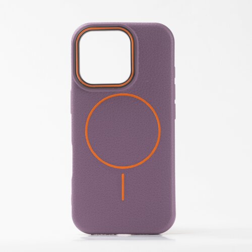  LICHI leather magsafe maska za iPhone 14 PRO Purple Cene