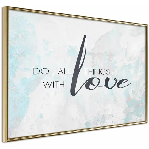  Poster - With Love 30x20