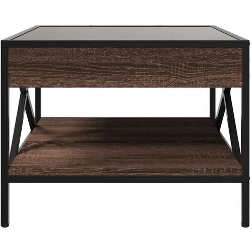 vidaXL Stolić s beskonačnim LED svjetlima boja hrasta 50x50x38 cm Cene