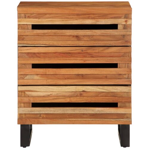 Maison Chic Nočna omarica - Nočna miza 50x34x62 cm trden akacijev les, (21687975) Slike