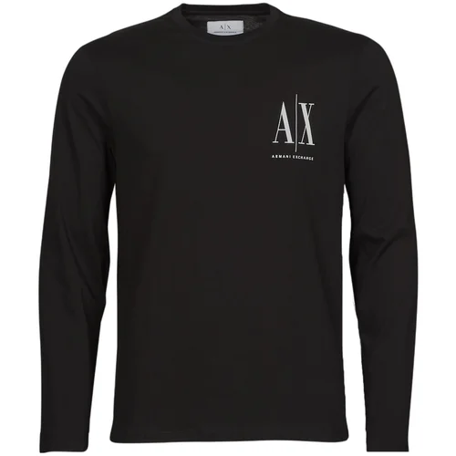 Armani Exchange Majice z dolgimi rokavi 8NZTPL Črna