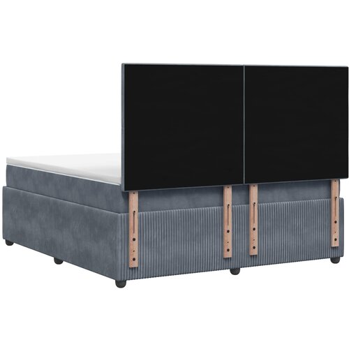  Boxspring krevet s madracem Tamnosiva 140 x 200 cm Bar&amp;scaron;un Slike