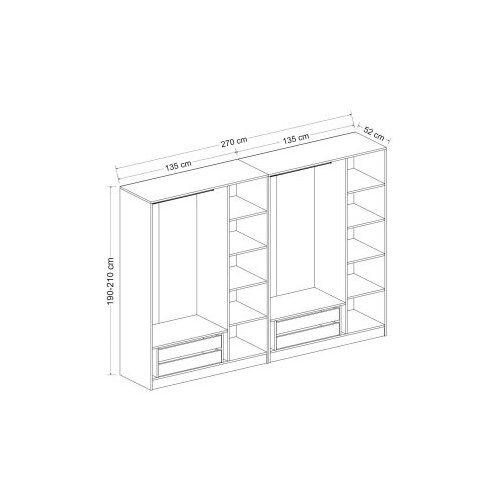Woody Fashion hanah home ormar kale - 7541 Slike