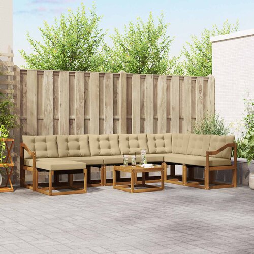  Set vanjskih sofa 9 kom. Prirodna i bež Cijene