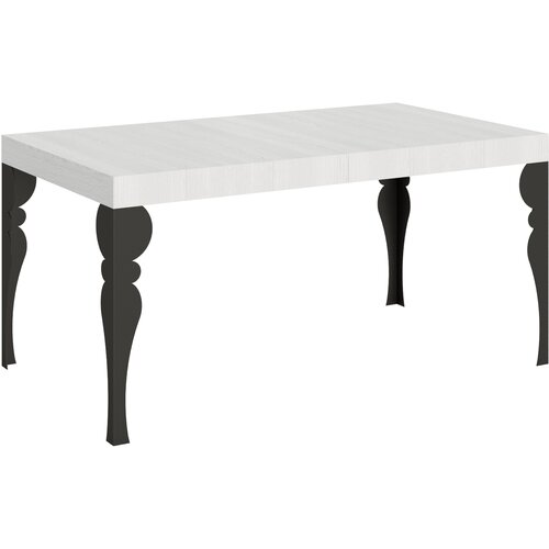 Itamoby &amp;nbsp; Paxon (90x160/420 cm) - bela, barva nog: antracit - raztegljiva jedilna miza, (20841780) Slike