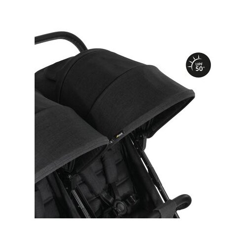 Hauck kolica za blizance Uptown Duo - Melange Black Slike