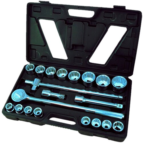 Komplet račne 20 delni set 3/4&amp;quot; - 12 kotne vtičnice 19-50mm Slike