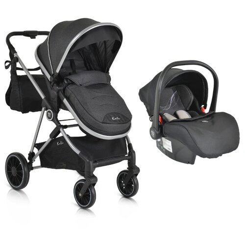 Cangaroo kolica za bebe 3u1 Kali Black, 0m+ Slike