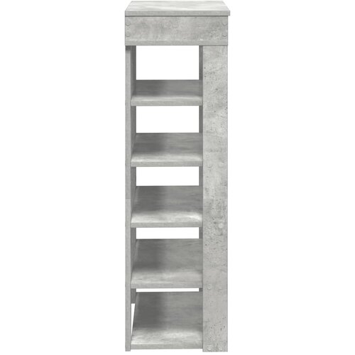  Stalak za cipele boja betona 60x30x98 cm konstruirano drvo Slike