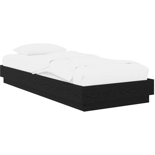 Okvir kreveta za pod Crni hrast 80 x 200 cm Konstruirano drvo - Crni hrast Cijene