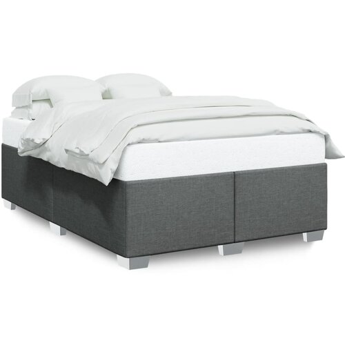 vidaXL Posteljni okvir temno siv 160x200 cm blago Cene
