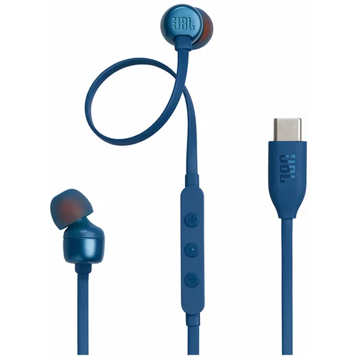 Jbl Ušesne slušalke Tune 310C USB-C, žične, modre
