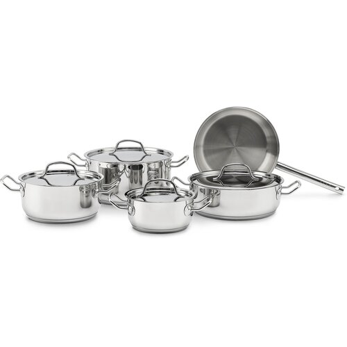 Elle Home &amp;ndash; Stainless Steel Cookware Set ECCS200409A, 9 Pieces Slike