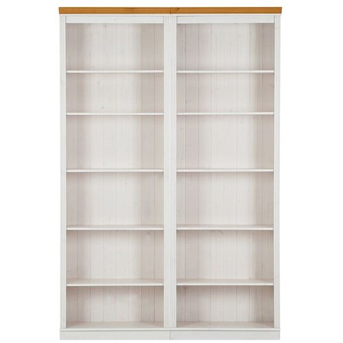 Støraa Bijela biblioteka od masivnog bora 148x223 cm Anita – Cijene