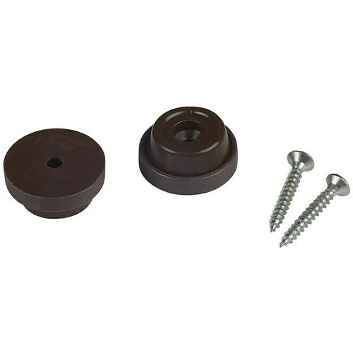 STABILIT plastična klizna podloga (&amp;oslash; x v: 24 x 10 mm, s vijkom, smeđe boje) Slike