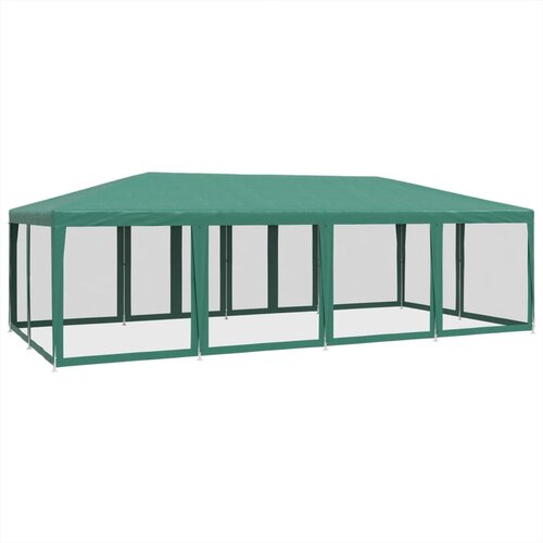  za zabave s 12 mrežasta bočna zida zeleni 8x4 m HDPE Slike