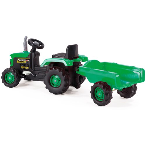 Dolu Traktor na pedale sa prikolicom Slike