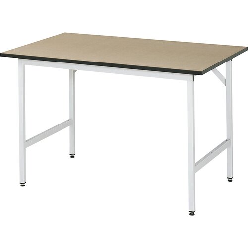 RAU Delovna miza, nastavljiva po višini, 800 - 850 mm, MDF plošča, ŠxG 1250 x 800 mm, svetlo siva Cene