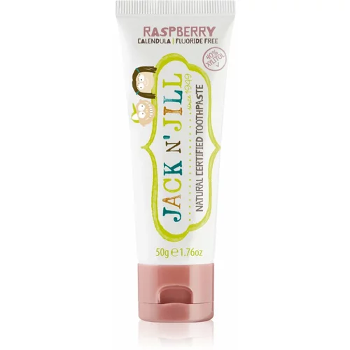 Jack N Jill Natural naravna zobna pasta za otroke okus Raspberry 50 g