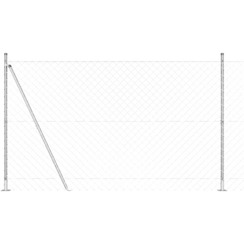 vidaXL Žična ograja z 7 flanged posts 1.4x10 m cinkano jeklo Cene