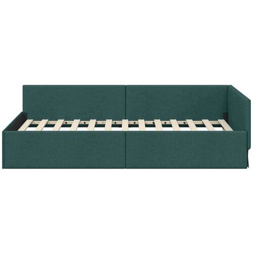  Kutni okvir kreveta s uzglavljem Tamnozelena 80 x 200 cm Slike