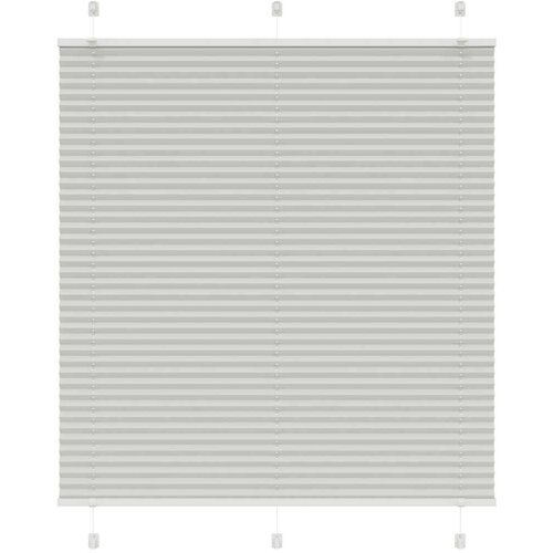 VidaXL Plisirana roleta svijetlosiva 115x150 cm &amp;scaron;irina tkanine Slike