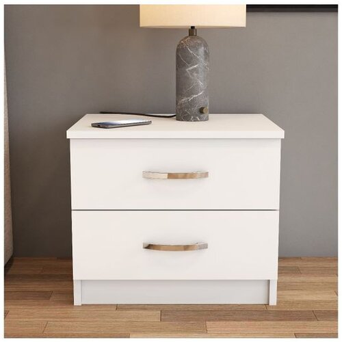 Hanah home KMD0201 White Nightstand Cene