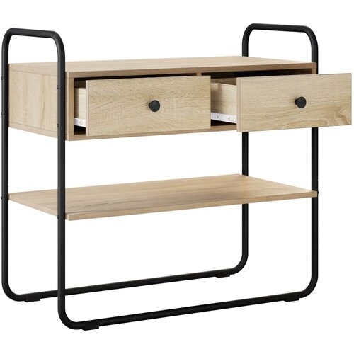  Konzolna stolica Hrast sonoma 100 x 40 x 75 cm Slike