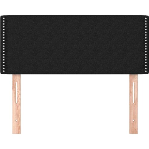 Uzglavlje crno 90x5x78/88 cm od tkanine Slike