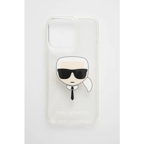 Karl Lagerfeld Etui za telefon iPhone 13 Mini srebrna barva