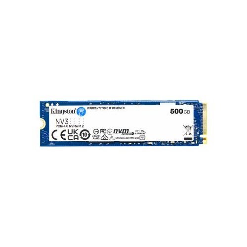 Kingston 500GB NV3 SSD M.2 2280 PCIe 4.0 NVMe, Read: 5,000/ Write: 3,000MB/s Slike