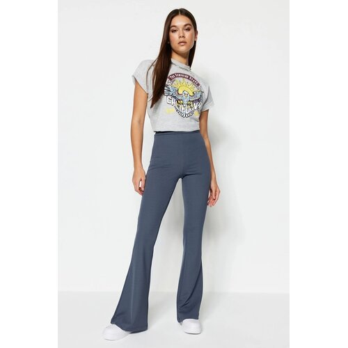TRENDYOLMILLA ženske pantalone TWOSS23PL00135, antracit-siva Cene