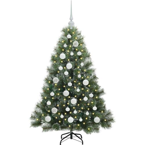 VidaXL Umjetno božićno drvce s stalakom Zelena 120 cm PE i PVC Slike
