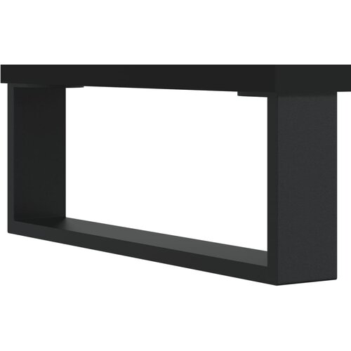  Stolić za kavu crni 90 x 49 x 45 cm od konstruiranog drva Slike