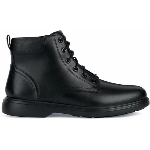 Geox Usnjeni čevlji U OTTAVIO A moški, črna barva, U36DCA 00085 C9999