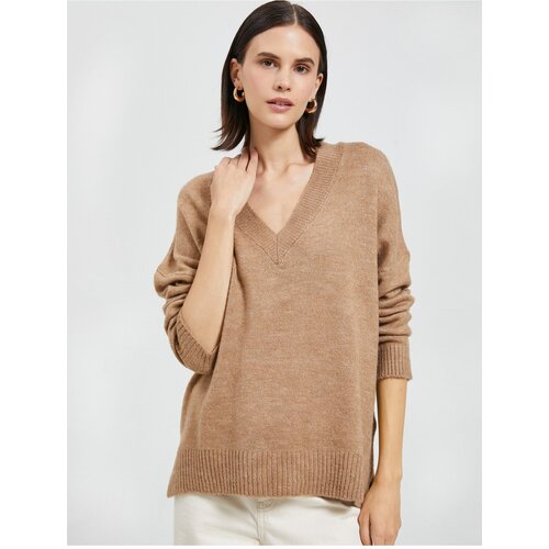 Koton Basic V-Neck Sweater Relax Fit Slike