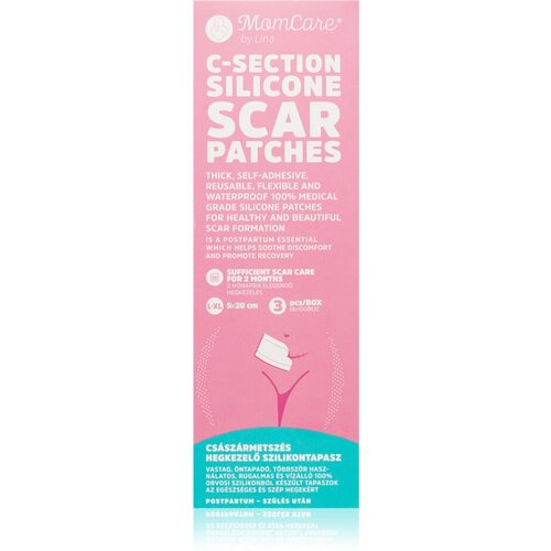 MomCare by Lina C-Section Silicone Scar Patches silikonski obliži za brazgotine po carskem rezu velikost L-XL 5 x 20 cm 3 kos Cene