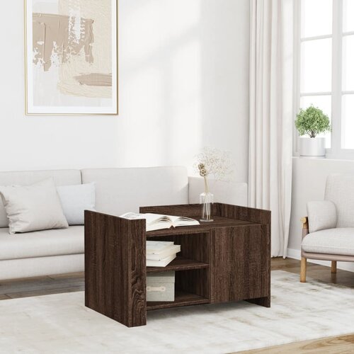 vidaXL Stolić za kavu smeđa boja hrasta 80x50x50 cm konstruirano drvo Cene
