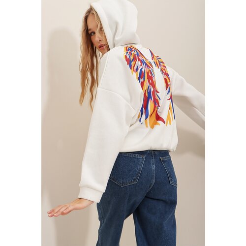 Trend Alaçatı Stili Sweatshirt - White - Regular fit Cijene