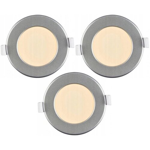  Komplet 3x LED kupatilsko ugradno svetlo LED/6W/230V IP44 srebrno Cene