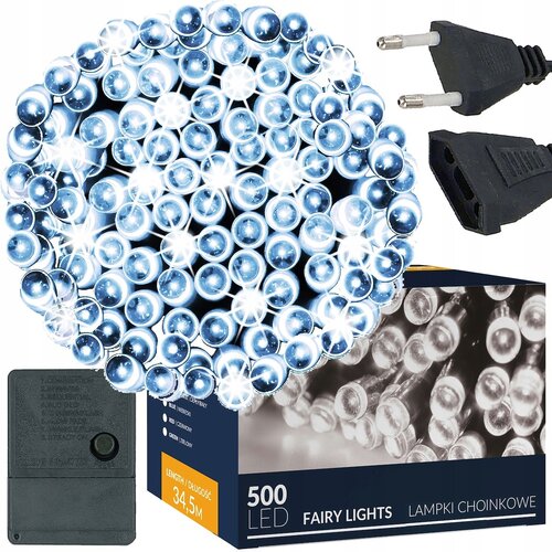 springos BOŽIČNE LUČKE 500 LED 35m ZUN/NOT za drevesce HLADNO BELE BOŽIČNE, (21638667) Cene
