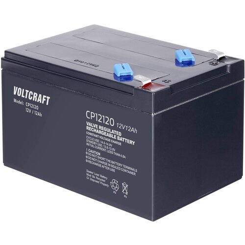 Voltcraft CE12V/12Ah VC-12713990 svinčeni akumulator 12 V 12 Ah svinčevo-koprenast (Š x V x G) 151 x 101 x 98 mm ploščati vtič\, 6\,35 mm brez vzdrževanja, (20829056) Cene