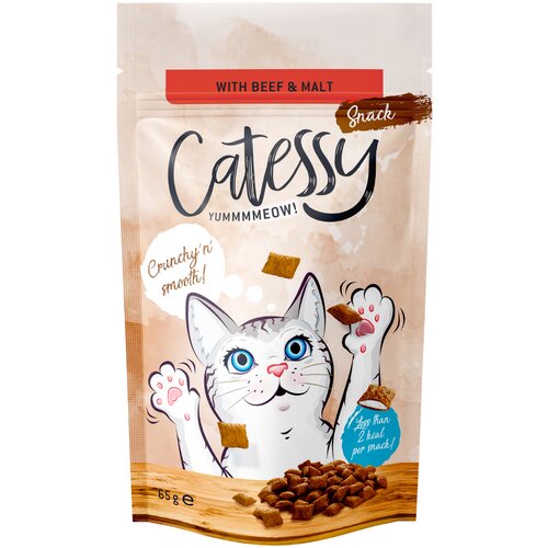 Catessy Varčno pakiranje hrustljavi prigrizki 15 x 65 g - Z govedino & sladom Cene